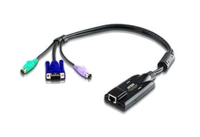 ATEN Adaptateur KVM VGA PS/2 avec prise en charge de la vidéo composite (KA7120-AX)