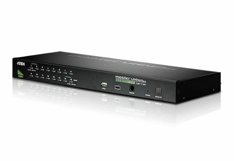 ATEN Commutateur KVM VGA USB PS/2 16 ports avec port de connexion en chaîne avec prise en charge des périphériques USB — image 1