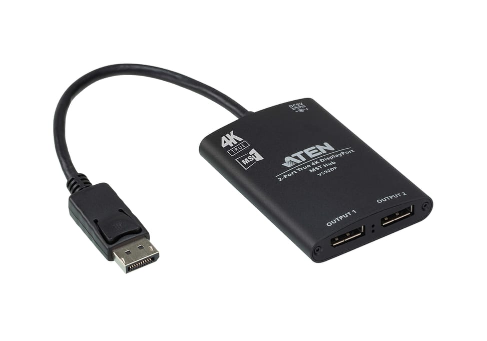 ATEN Hub MST DisplayPort True 4K à 2 ports Hub MST DisplayPort True 4K à 2 ports  (VS92DP-AT) — image 3