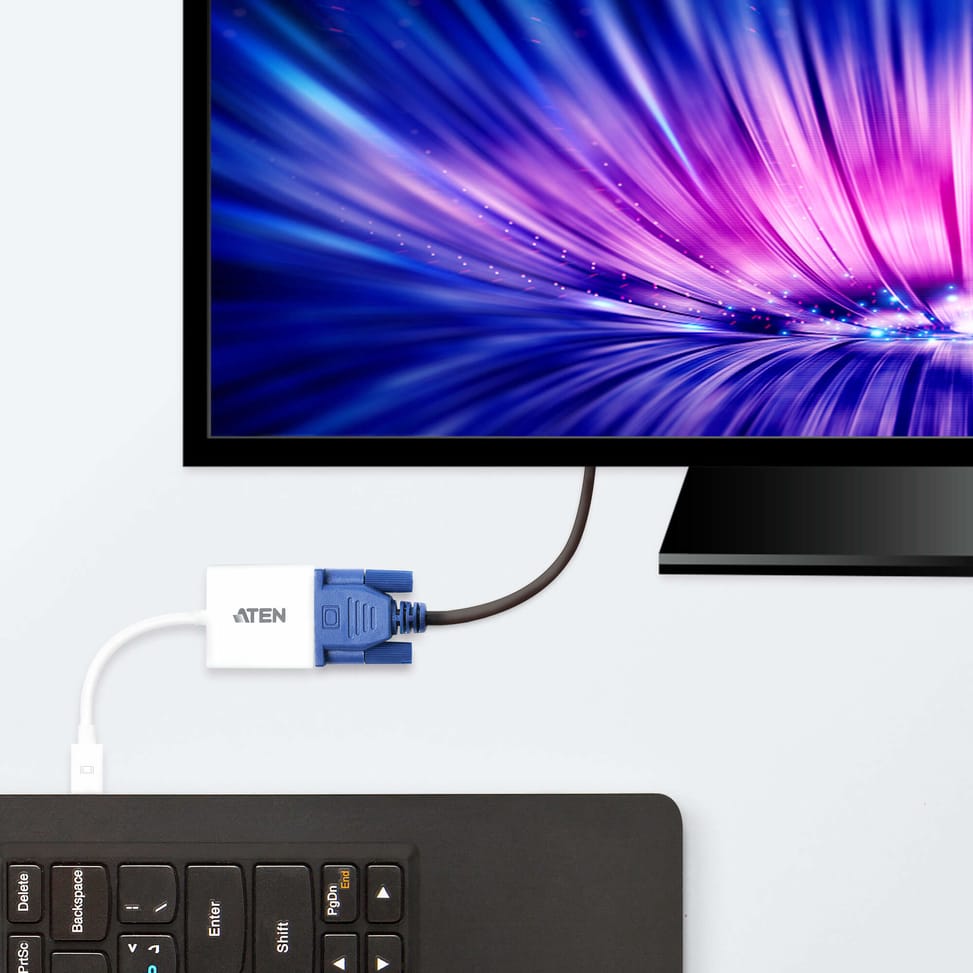 ATEN Adaptateur port Mini Display vers VGA Adaptateur port Mini Display vers VGA  (VC920-AT) — image 2