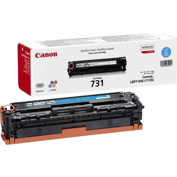 Canon 731 Cartouche de toner 1 pièce(s) Original Cyan 1500 pages, cyan, i-SENSYS LBP7100CN/7110CW  (6271B002)