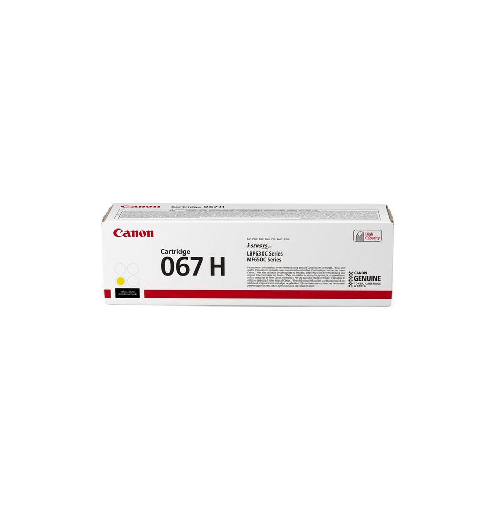 Canon 067H Cartouche de toner 1 pièce(s) Original Jaune 067H jaune  (5103C002AA)