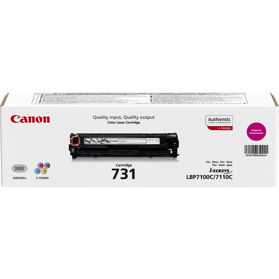 Canon 731 Cartouche de toner 1 pièce(s) Original Magenta 1500 pages, magenta, i-SENSYS LBP7100CN/7110CW (6270B002) — image 2