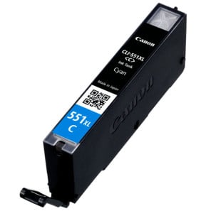 Canon Cartouche d'encre cyan à haute autonomie CLI-551XL Cartouche d'encre cyan à haute autonomie  CLI-551XL  (6444B001)