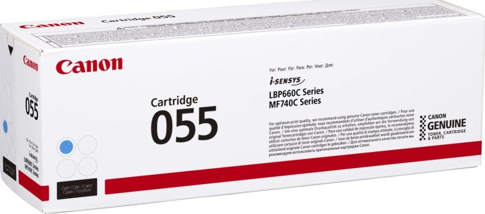 Canon 055 Toner Cartridge 1 piece Original Cyan (3015C002AA) — image 1