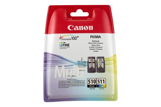 Canon Multipack de cartouches d'encre PG-510/CL-511 BK/C/M/Y (2970B010)