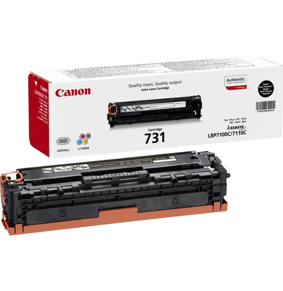 Canon 731 Cartouche de toner 1 pièce(s) Original Noir 1400 pages, noir, i-SENSYS LBP7100CN/7110CW  (6272B002)