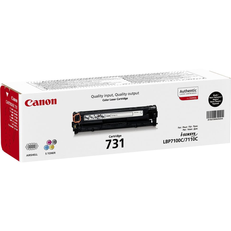 Canon 731 Cartouche de toner 1 pièce(s) Original Noir 1400 pages, noir, i-SENSYS LBP7100CN/7110CW  (6272B002) — image 2