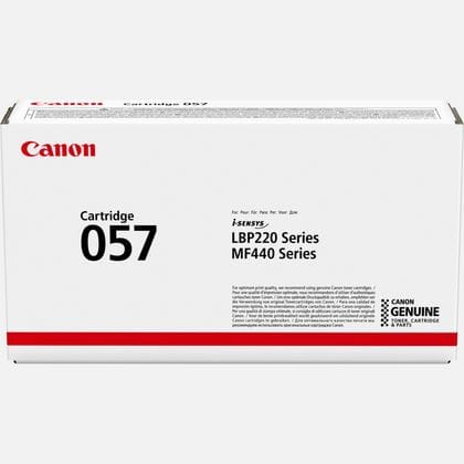خرطوشة تونر Canon 057 أصلية أسود 1 قطعة (3009C002AA) — صورة 2