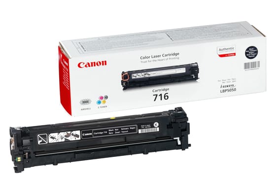 Canon Cartridge 716 Black Cartouche de toner 1 pièce(s) Original Noir Cartridge 716 noir (1980B002)