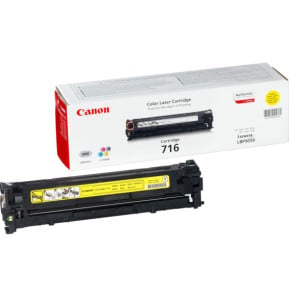 Canon 716 Y Cartouche de toner 1 pièce(s) Original Jaune Toner 716 Jaune pour LBP5050/5050n  (1977B002)