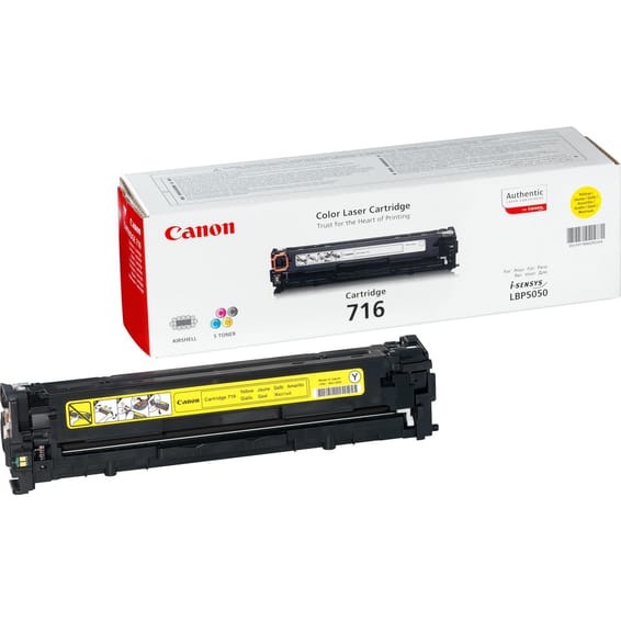 Canon 716 Y Cartouche de toner 1 pièce(s) Original Jaune Toner 716 Jaune pour LBP5050/5050n (1977B002)