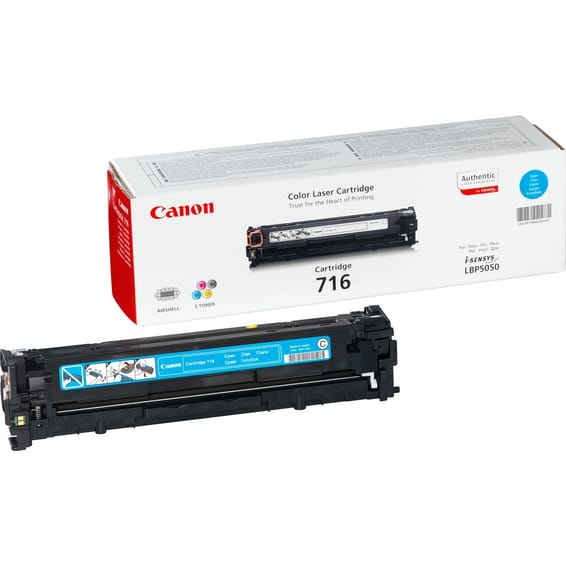 Canon 716 Cyan Cartouche de toner 1 pièce(s) Original Toner 716 Cyan pour LBP5050/5050n (1979B002)