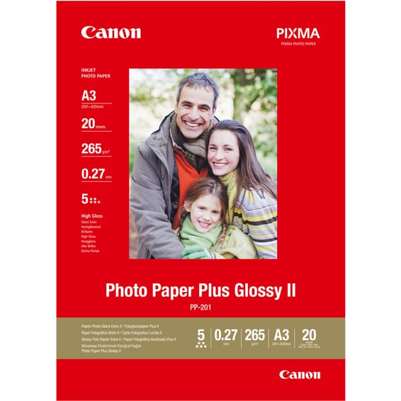 Canon Papier photo brillant extra II A3 PP-201 - 20 feuilles (2311B020)