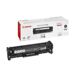 Canon CRG-718 Bk Cartouche de toner 1 pièce(s) Original Noir Cartouche toner noir 718BK  (2662B002)