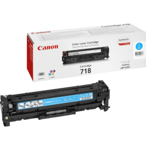 Canon CRG-718 C Cartouche de toner 1 pièce(s) Original Cyan Cartouche toner cyan 718C  (2661B002)