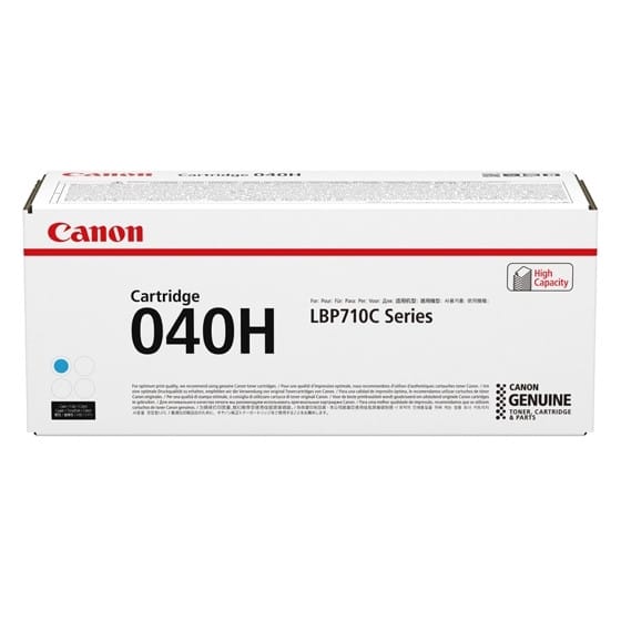 Canon 040H Cartouche de toner 1 pièce(s) Original Cyan Cartouche toner cyan haut rendement Canon 040H (0459C001)