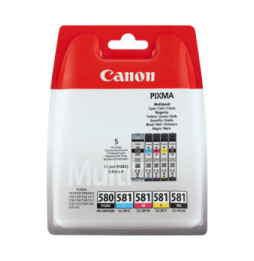 Canon Multipack de cartouches d'encre pigmentée PGI-580BK/CLI-581 BK/C/M/Y (2078C005)