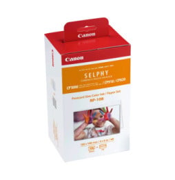Canon Jeu d'encre couleur et de papier au format 100 x 148 mm RP-108, 108 feuilles (8568B001)