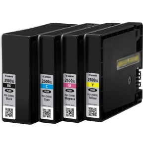 Canon Multipack de cartouches d'encre noire/cyan/magenta/jaune haut rendement PGI-2500XL (9254B004)