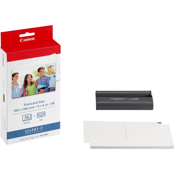 Canon Jeu d'encre couleur et de papier au format 100 x 148 mm KP-36IP, 36 feuilles (7737A001)