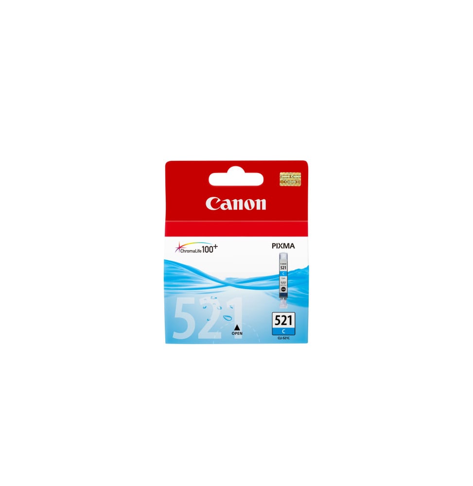 Canon Cartouche d'encre cyan CLI-521C Cartouche d'encre cyan  CLI-521C  (2934B001)