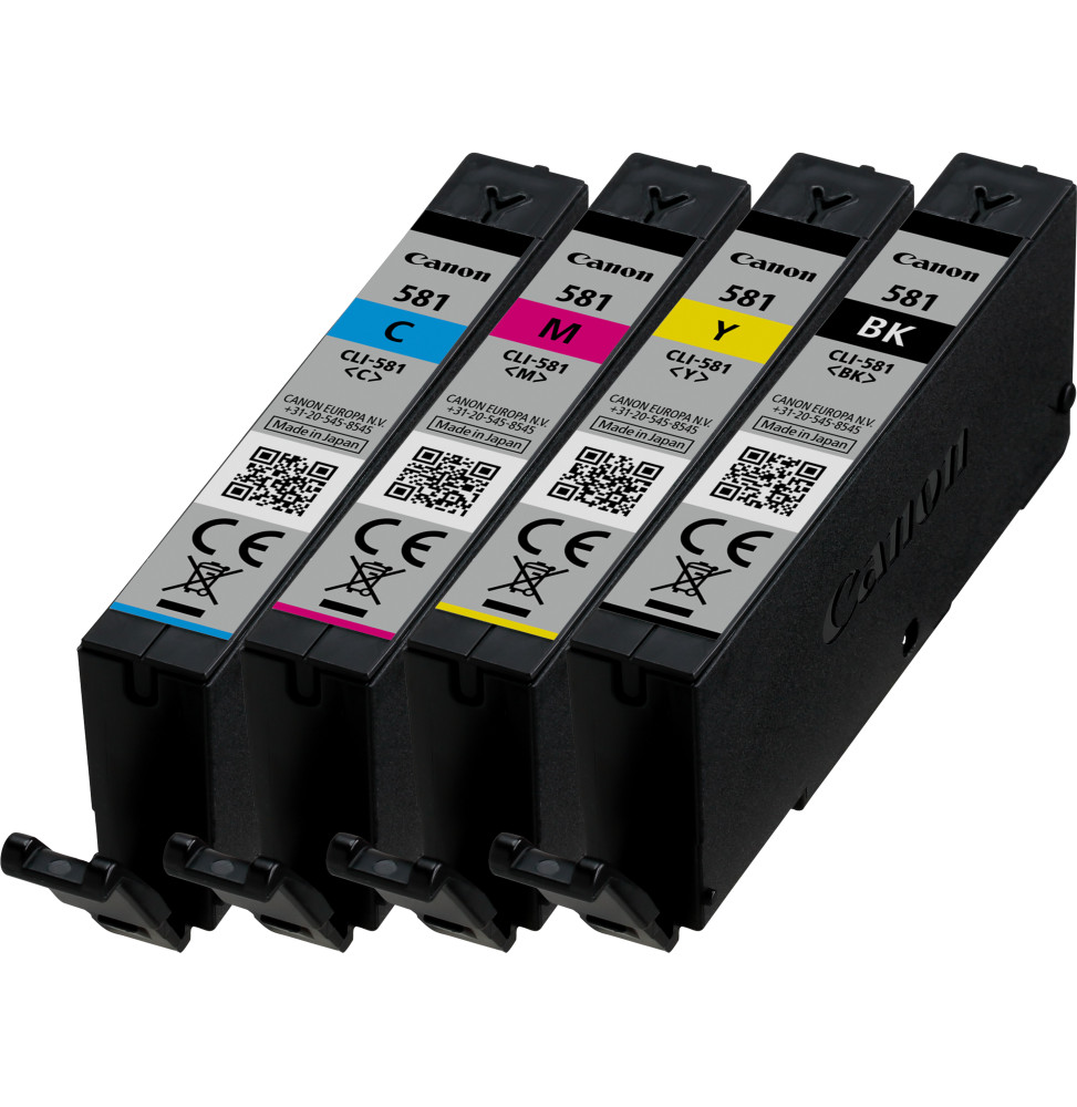 Canon Multipack de cartouches d'encre CLI-581 BK/C/M/Y Multipack de cartouches d'encre  CLI-581 BK/C/M/Y  (2103C004)