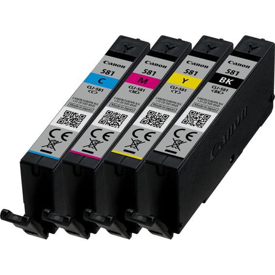 Canon Multipack de cartouches d'encre CLI-581 BK/C/M/Y Multipack de cartouches d'encre  CLI-581 BK/C/M/Y  (2103C004)