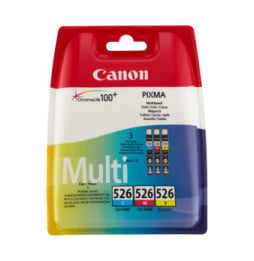 Canon Multipack de cartouches d'encre couleur CLI-526 C/M/Y Multipack de cartouches d'encre couleur  CLI-526 C/M/Y  (4541B009)