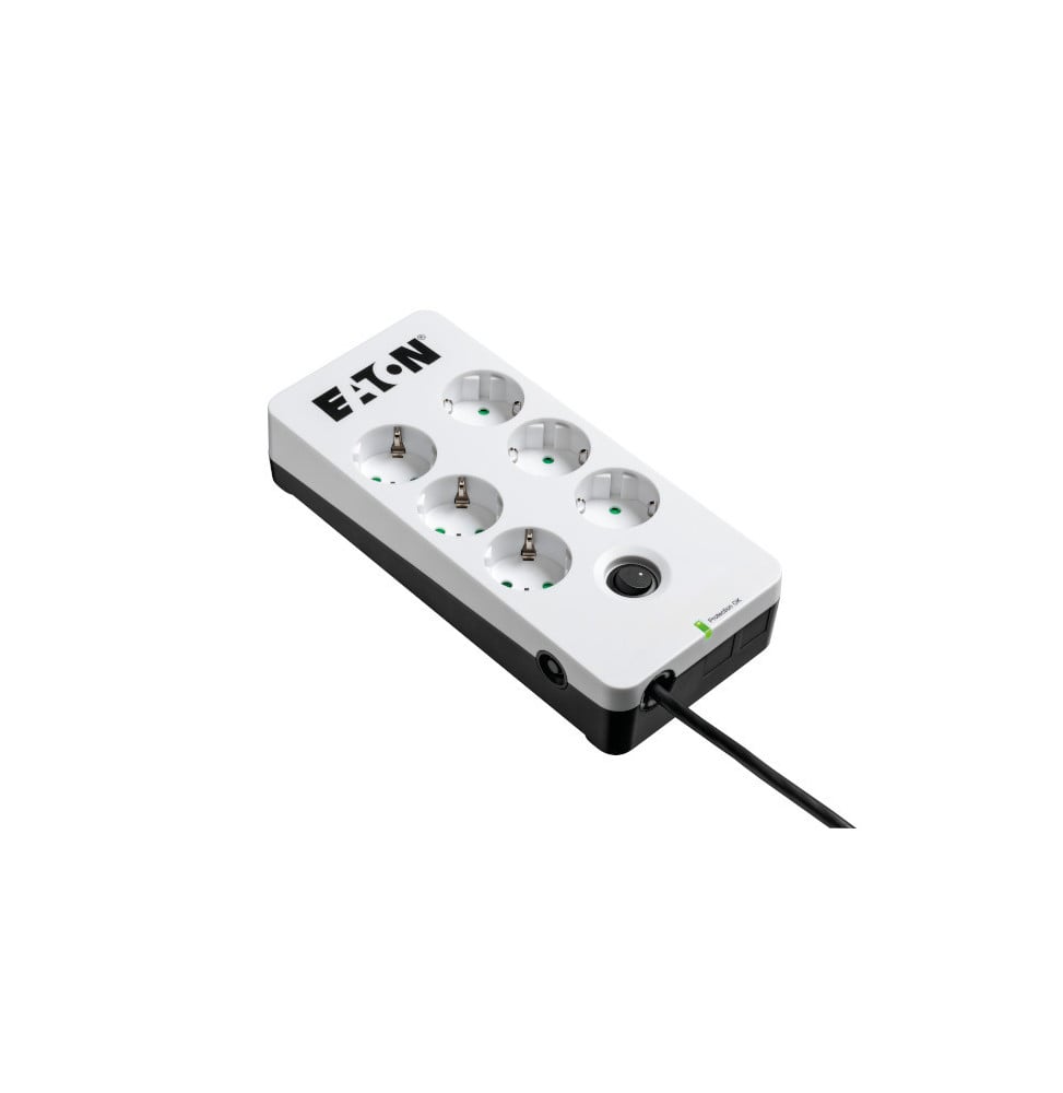 Eaton PB6D protection surtension Noir, Blanc 6 sortie(s) CA 220 - 250 V 1,5 m (PB6D)