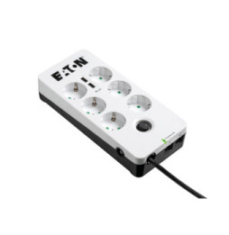 Eaton PB6TUD protection surtension Noir, Blanc 6 sortie(s) CA 220 - 250 V 1,5 m (PB6TUD)