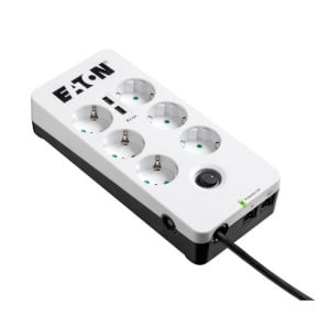 Eaton PB6TUD protection surtension Noir, Blanc 6 sortie(s) CA 220 - 250 V 1,5 m (PB6TUD)