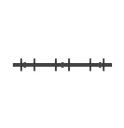 Multibrackets 4139 montage des affichages de messages 165,1 cm (65") Noir (4139)