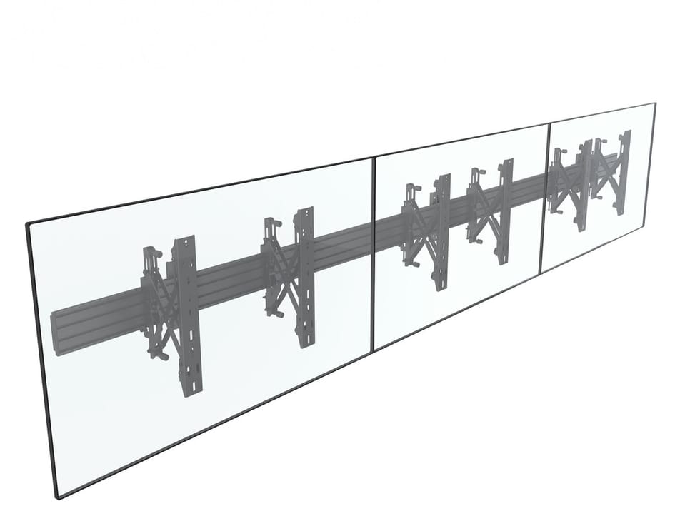 Multibrackets 4139 montage des affichages de messages 165,1 cm (65") Noir (4139) — image 5