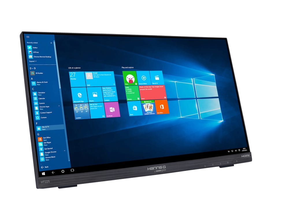 Hannspree HT225HPB écran plat de PC 54,6 cm (21.5") 1920 x 1080 pixels Full HD LED Écran tactile Dessus de table Noir — image 6