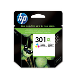 HP 301XL cartouche d'encre trois couleurs grande capacité authentique (CH564EE)