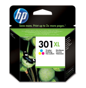 HP 301XL cartouche d'encre trois couleurs grande capacité authentique (CH564EE)