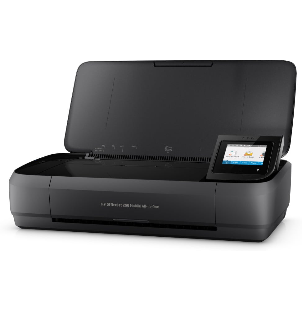 HP OfficeJet Imprimante tout-en-un portable 250, Couleur, Imprimante pour Petit bureau, Impression, copie, numérisation,