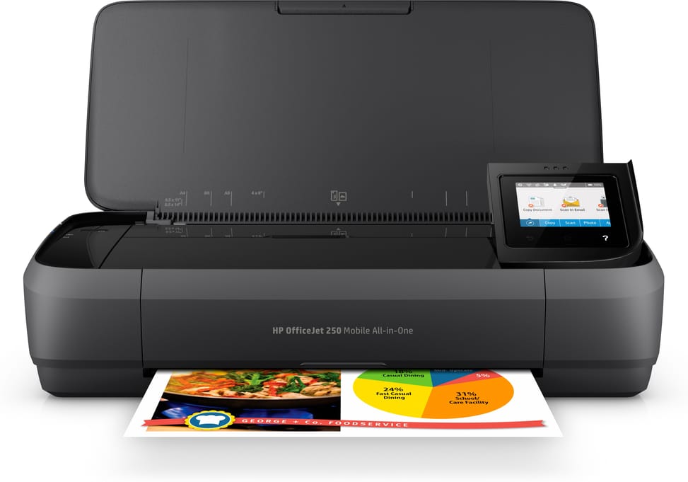 HP OfficeJet Imprimante tout-en-un portable 250, Couleur, Imprimante pour Petit bureau, Impression, copie, numérisation, — image 2