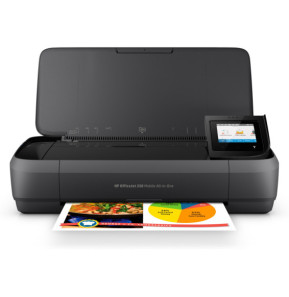 HP OfficeJet Imprimante tout-en-un portable 250, Couleur, Imprimante pour Petit bureau, Impression, copie, numérisation,