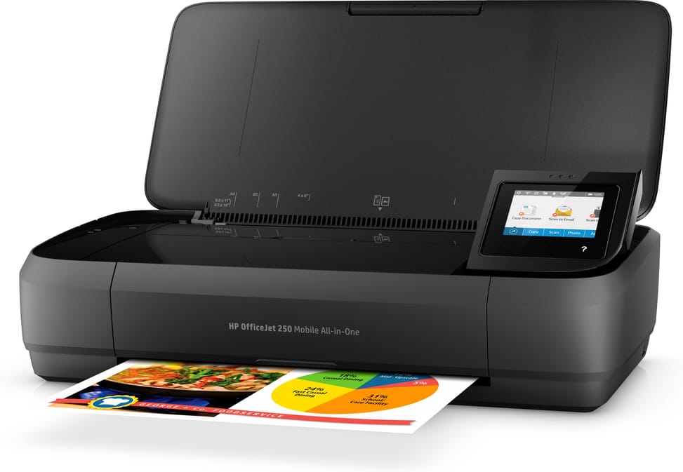 HP OfficeJet Imprimante tout-en-un portable 250, Couleur, Imprimante pour Petit bureau, Impression, copie, numérisation, — image 3