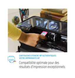HP 963 Pack de 4 cartouches d'encre Noir/Cyan/Magenta/Jaune authentiques (6ZC70AE)