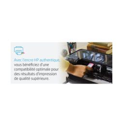 HP 963 Pack de 4 cartouches d'encre Noir/Cyan/Magenta/Jaune authentiques (6ZC70AE)