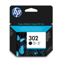 HP 302 Cartouche d’encre noire authentique 302 Cartouche d’encre noire authentique  (F6U66AE)