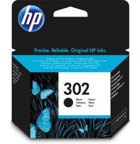 HP 302 Cartouche d’encre noire authentique 302 Cartouche d’encre noire authentique  (F6U66AE)