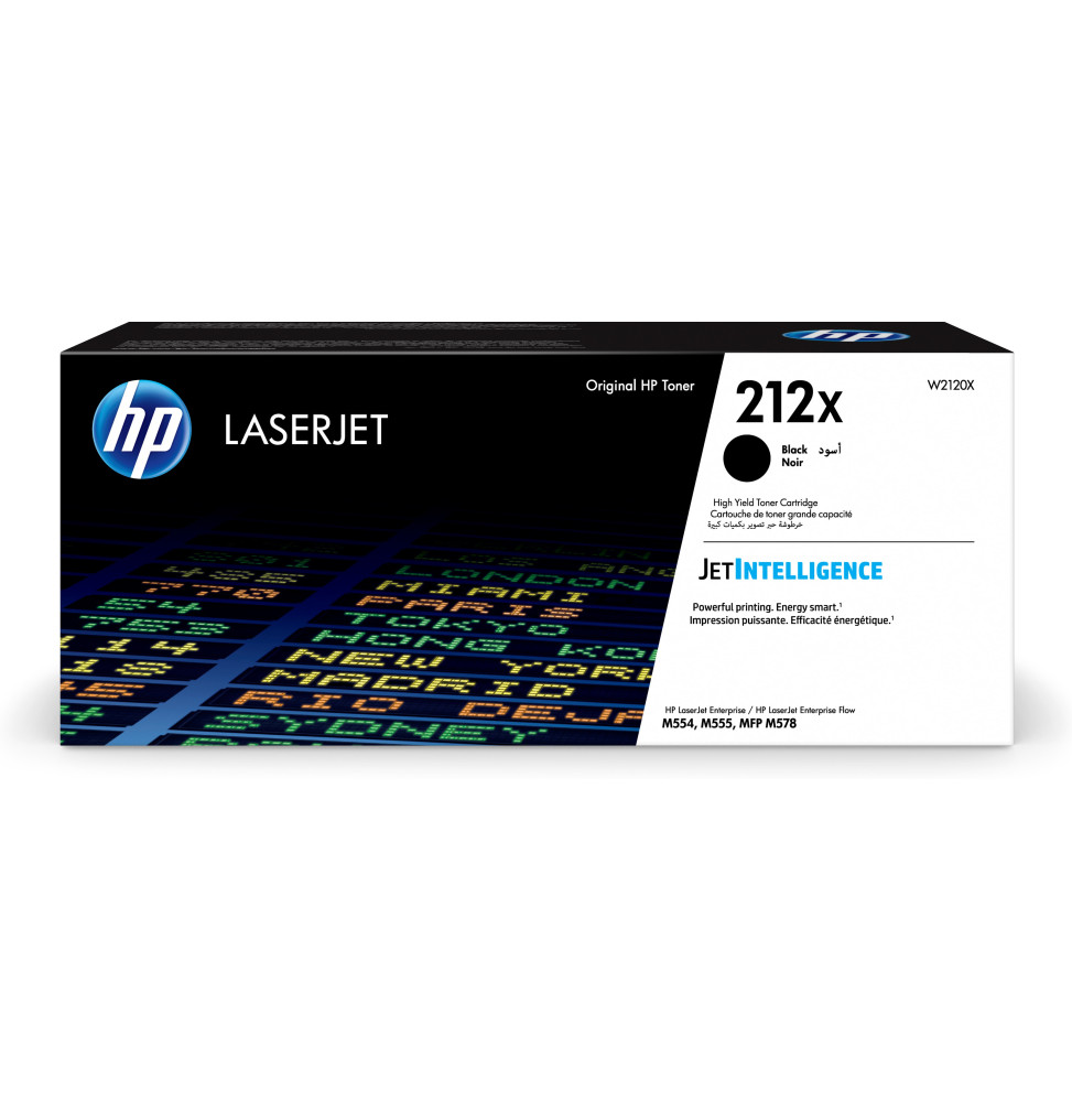 HP Toner LaserJet noir grande capacité authentique 212X Toner LaserJet noir grande capacité HP authentique 212X  (W2120X)