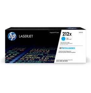 HP Toner LaserJet cyan grande capacité authentique 212X Toner LaserJet cyan grande capacité HP authentique 212X  (W2121X)