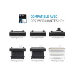 HP Pack de 3 cartouches d'encre DesignJet 712, cyan, 29 ml (3ED77A)