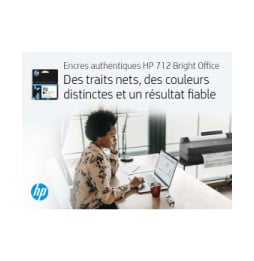 HP Pack de 3 cartouches d'encre DesignJet 712, magenta, 29 ml (3ED78A)