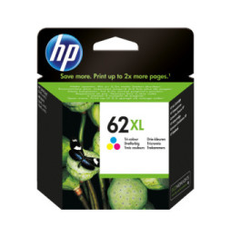 HP 62XL cartouche d'encre trois couleurs grande capacité authentique (C2P07AE)